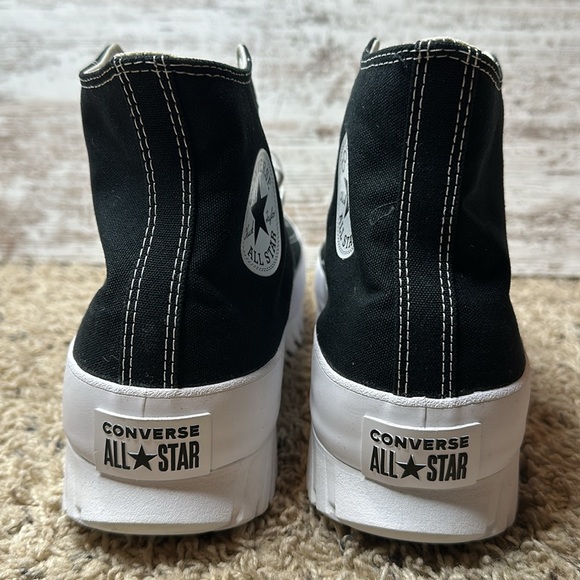Converse CTAS Lugged 2.0 Hi Black White Platform Sneaker *Unisex* - Picture 6 of 11